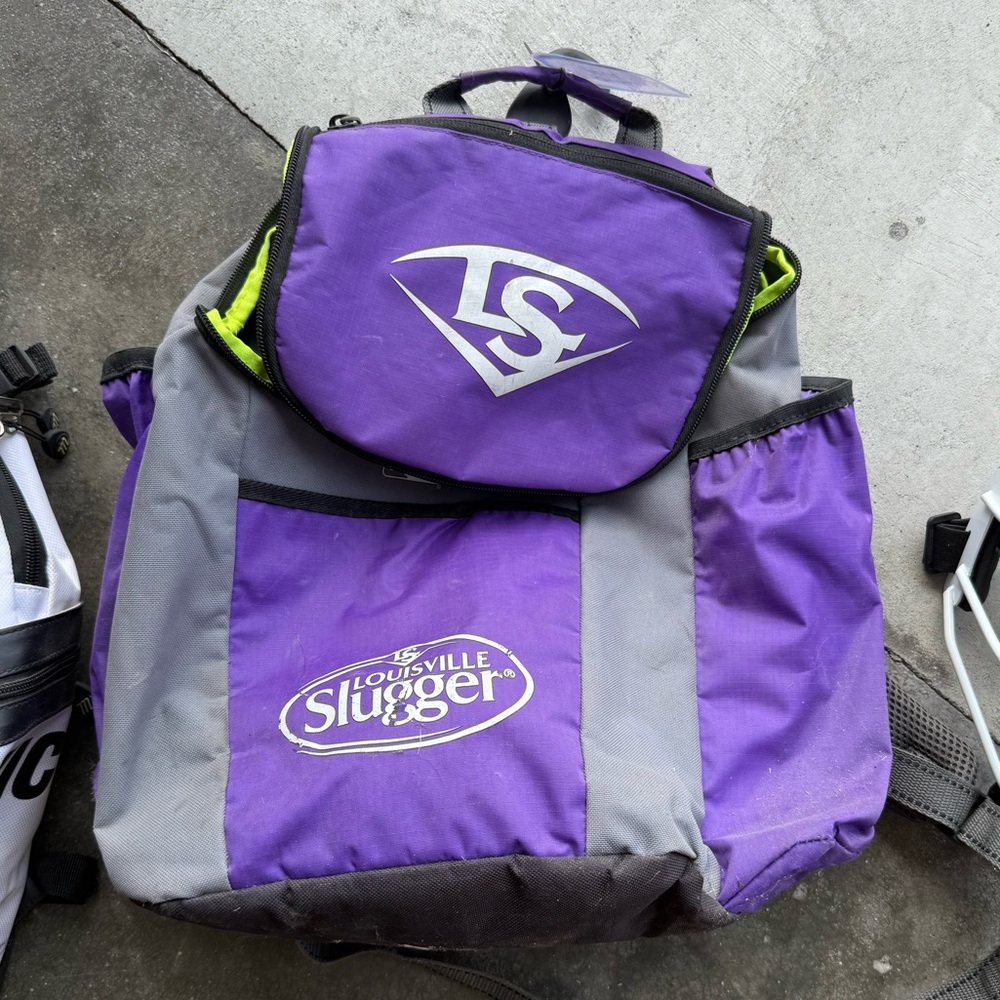 Louisville Slugger Purple and Gray Bat Bag